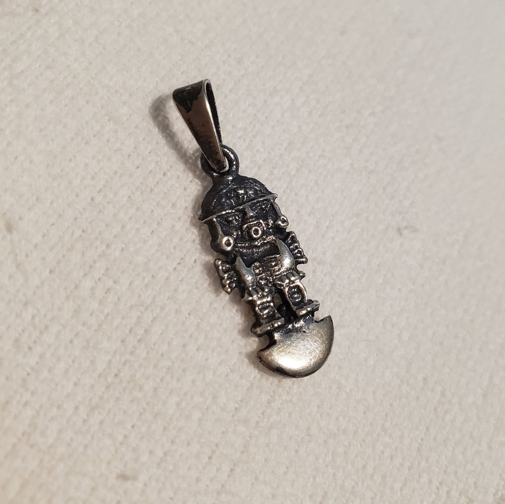 Peruvian Silver Tumi Pendant